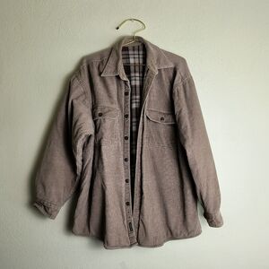 Wolverine Corduroy Truck Driver Lining Fleece Jacket - Brown Winter Casual